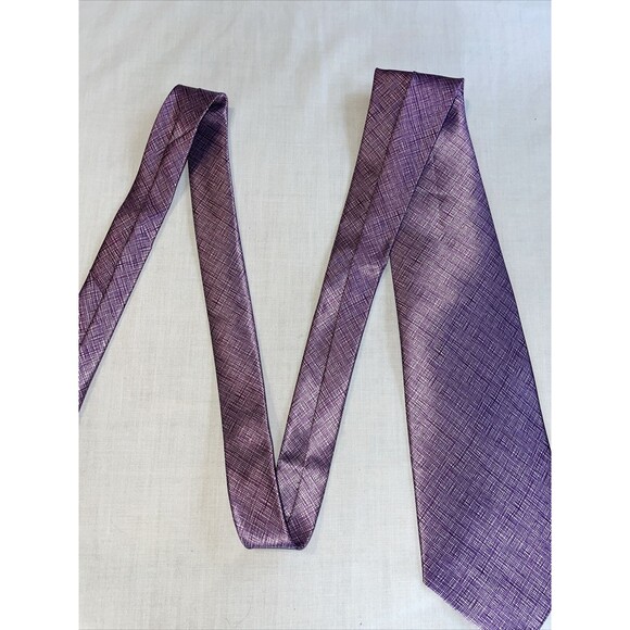 WangZhongWang Dress Tie Men’s Purple 100% Polyester Designer - Picture 4 of 12